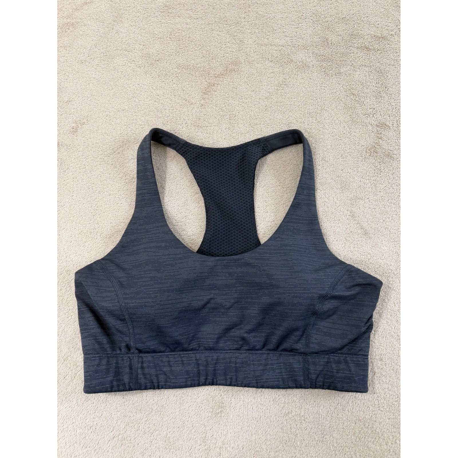 Outdoor Voices Space Dye Sports Bra Women Size S Grey Band Racerback Euc